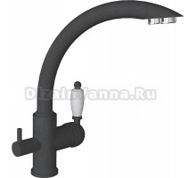 Смеситель Flortek Шале FK для кухонной мойки, черный