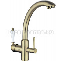 Смеситель Flortek Шале FK для кухонной мойки, бронза