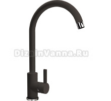 Смеситель Flortek Альфа FK для кухонной мойки, антрацит