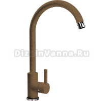 Смеситель Flortek Альфа FK для кухонной мойки, коричневый