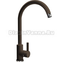 Смеситель Flortek Альфа FK для кухонной мойки, мокко