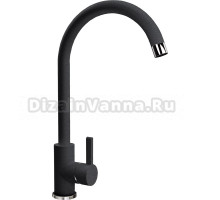 Смеситель Flortek Альфа FK для кухонной мойки, черный