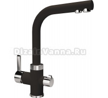Смеситель Flortek Арес FK для кухонной мойки, антрацит