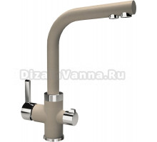 Смеситель Flortek Арес FK для кухонной мойки, бежевый