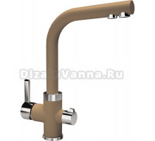 Смеситель Flortek Арес FK для кухонной мойки, капучино