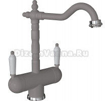 Смеситель Flortek Ария FK для кухонной мойки, грей