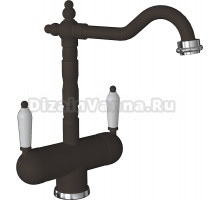Смеситель Flortek Ария FK для кухонной мойки, мокко