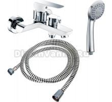 Смеситель Kaiser Glory 69122 для ванны с душем белый, хром