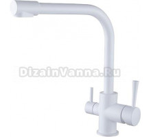 Смеситель Kaiser Merkur 26044-10 для кухонной мойки, белый