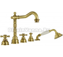 Смеситель Migliore Revival ML.REV-480.BR на борт ванны, бронза