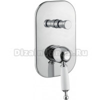 Смеситель Migliore Oxford ML.OXF-6372.BI.CR С ВНУТРЕННЕЙ ЧАСТЬЮ, для ванны с душем, хром