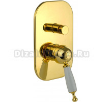 Смеситель Migliore Oxford ML.OXF-6372.BI.DO С ВНУТРЕННЕЙ ЧАСТЬЮ, для ванны с душем, золото