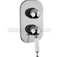 Смеситель Migliore Oxford ML.OXF-6331.Bi.Cr С ВНУТРЕННЕЙ ЧАСТЬЮ, для ванны с душем, хром