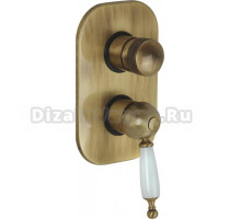 Смеситель Migliore Oxford ML.OXF-6332.Bi.Br С ВНУТРЕННЕЙ ЧАСТЬЮ, для ванны с душем, бронза