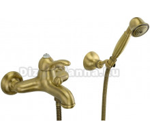 Смеситель Migliore Lem Swarovski ML.LEM-1902K.BR для ванны с душем, бронза