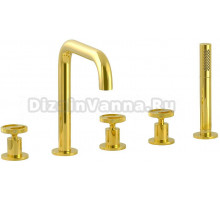 Смеситель Migliore Reversa 28204 на борт ванны, золото