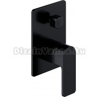 Смеситель Omnires Baretti 7835 С ВНУТРЕННЕЙ ЧАСТЬЮ, для ванны с душем, черный