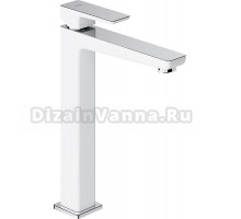 Смеситель Omnires Parma 7412 для раковины, хром-белый