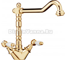 Смеситель Webert Dorian DO780102010 золото, для кухонной мойки