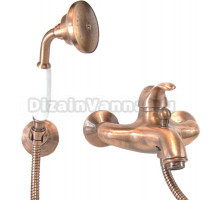 Смеситель Webert Aurora AU850101060 для ванны с душем, медь