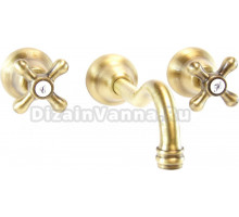 Смеситель Webert Armony AM750404065 С ВНУТРЕННЕЙ ЧАСТЬЮ, для раковины, бронза