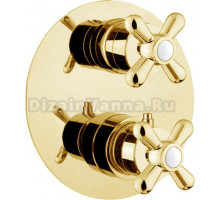 Термостат Webert Armony AM970902010 С ВНУТЕРННЕЙ ЧАСТЬЮ, для душа, золото