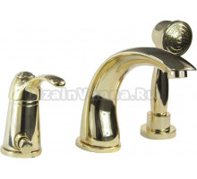 Смеситель Webert Aurora AU850701010 на борт ванны, золото