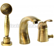 Смеситель Webert Aurora AU850701065 на борт ванны, бронза