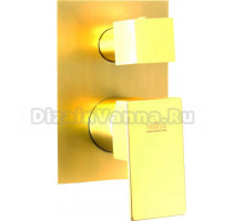 Смеситель Webert Pegaso PE880601794 С ВНУТРЕННЕЙ ЧАСТЬЮ, для ванны с душем, золото