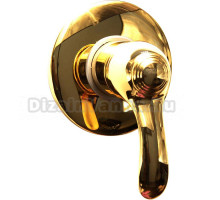 Смеситель Webert Aurora AU880101010 С ВНУТРЕННЕЙ ЧАСТЬЮ, для душа, золото