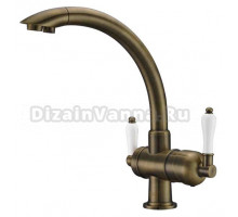 Смеситель Zorg Clean Water ZR 327 YF antique для кухонной мойки