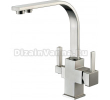 Смеситель Zorg Sanitary ZR 332 YF nickel для кухонной мойки