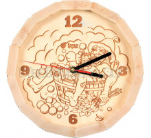 Часы для бани и сауны Банные штучки 39101 В парилке в форме бочки
