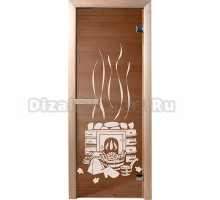 Дверь для бани и сауны Банные штучки 34012 Банька 190х70
