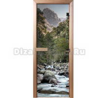 Дверь для бани и сауны Банные штучки 32688 Водопад 190х70