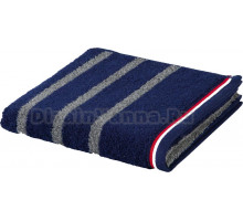 Полотенце Moeve Athleisure striped 50x100 тёмно-синее
