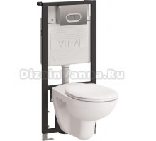 Комплект VitrA Normus 9773B003-7203 кнопка матовый хром