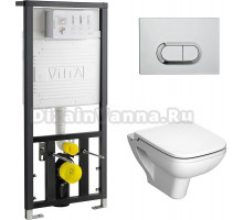 Комплект VitrA S20 9004B003-7204 кнопка хром