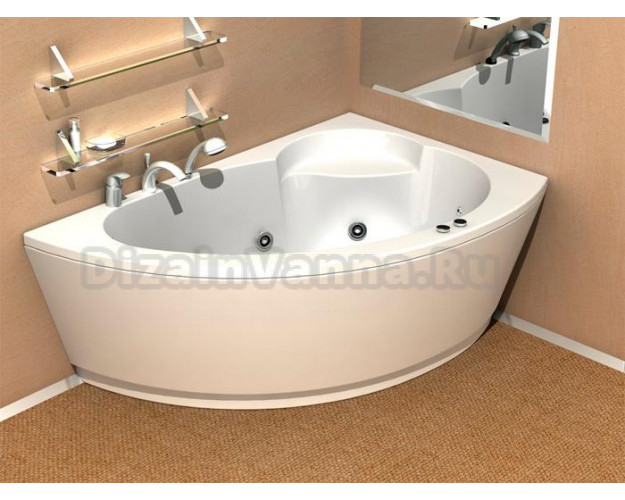 Акриловая ванна Акватек Аякс 2 R с фронтальным экраном dizainvanna.ru