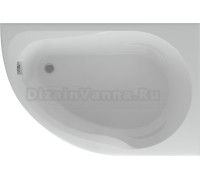 Акриловая ванна Акватек Вирго R, с фронтальным экраном