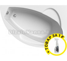 Акриловая ванна Radomir Vannesa Варна 165x105 R с каркасом + средство для ванн и душевых кабин