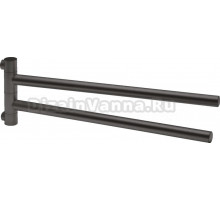 Полотенцедержатель Axor Starck 40820340 двойной, шлифованный черный