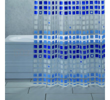 Штора для ванной Bacchetta Murano 180x200 синяя