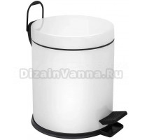 Мусорное ведро Berges Wasserhaus 122002 5 л, белое