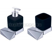 Набор Boheme Дозатор New Venturo 10317-CR-B + Стакан New Venturo 10314-CR-B