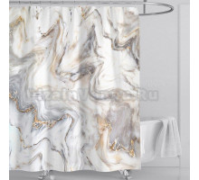 Штора для ванной Carnation Home Fashions Marble 180x200 taupe
