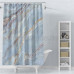 Штора для ванной Carnation Home Fashions Marble 180x200 blue dizainvanna.ru