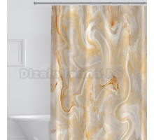 Штора для ванной Carnation Home Fashions Marble 180x200 gold