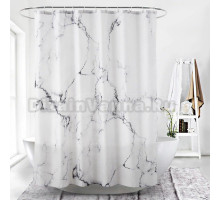 Штора для ванной Carnation Home Fashions Marble 180x200 white