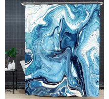 Штора для ванной Carnation Home Fashions Malachite 180x200 blue